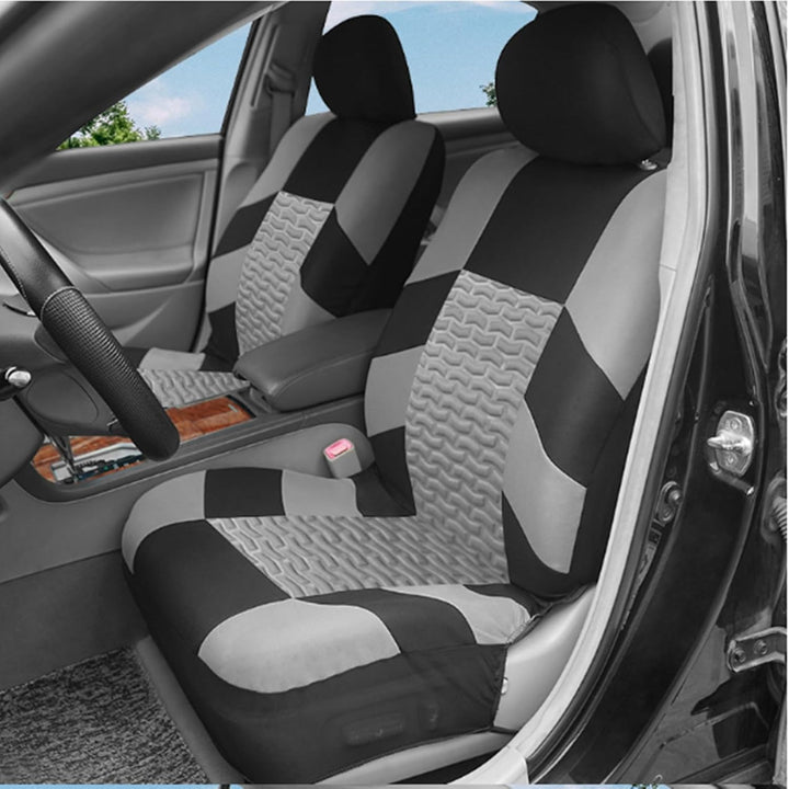 9 Stück Kunstleder Sitzbezüge Auto Set Universal Klassisch Autositzbezüge Sitzschoner Schonbezug Aut
