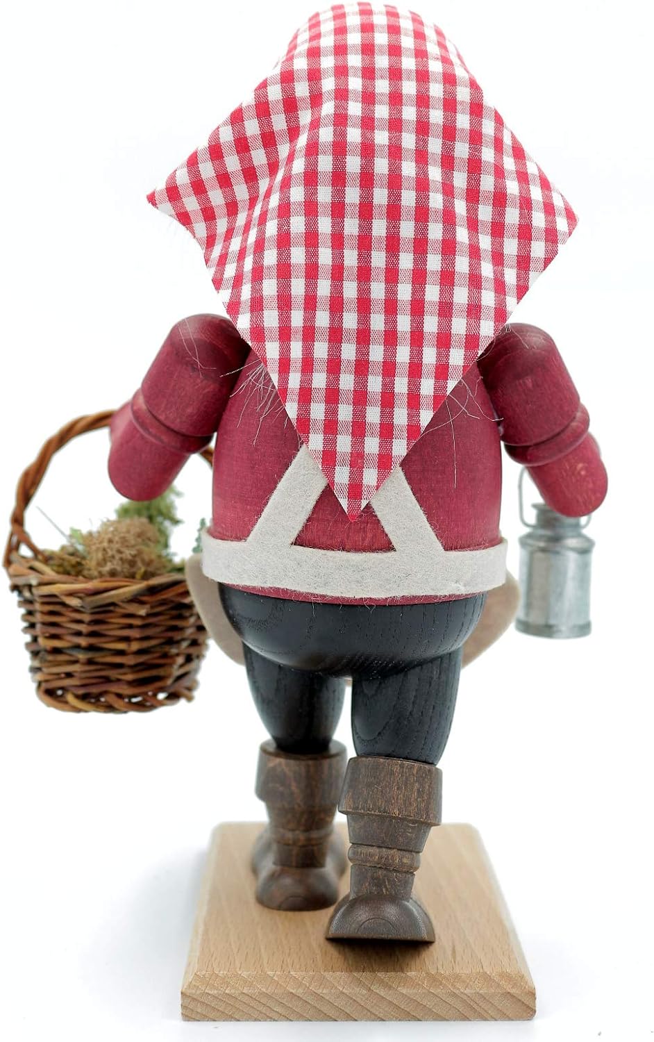 Kuhnert - Original Erzgebirgische Holzkunst Räuchermann Räucherfigur 22cm - Kräuterfrau