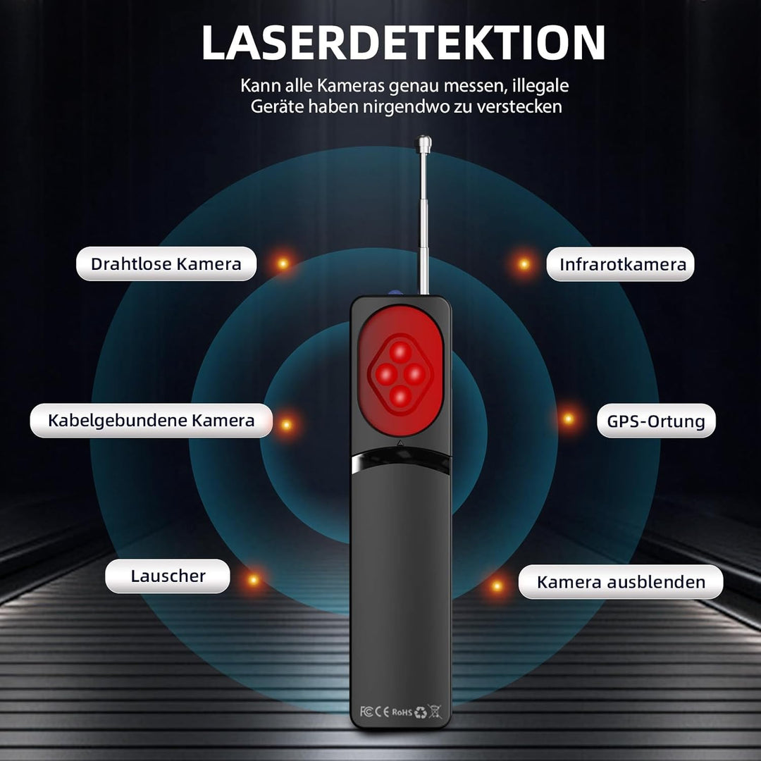 Wanzen Detektor Versteckte Kamera Finder Wanzenfinder Anti Spy Anti-Aufnahme Detektoren RF Signal Bu