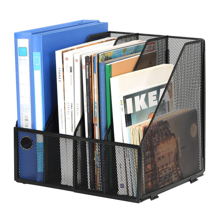 EasyPAG 4 Ablagefächer A4 Metall Büro Schreibtisch Organizer Akten Dokumenten Ablage Zeitschriften H