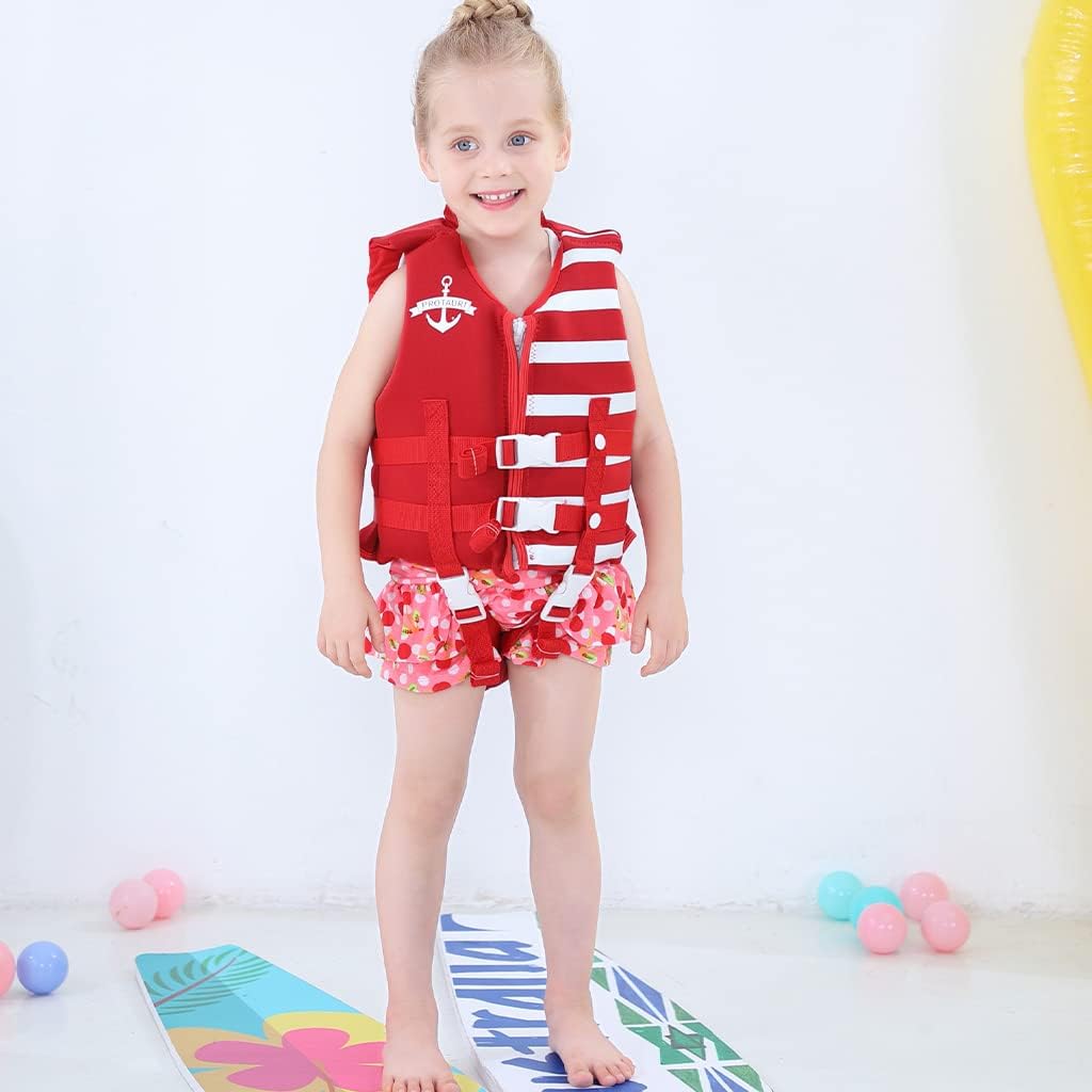 Kinder Schwimmweste Neopren Weste Schwimmjacke Kleinkinder Jungen Mädchen Bademode Schwimmen Jacke S