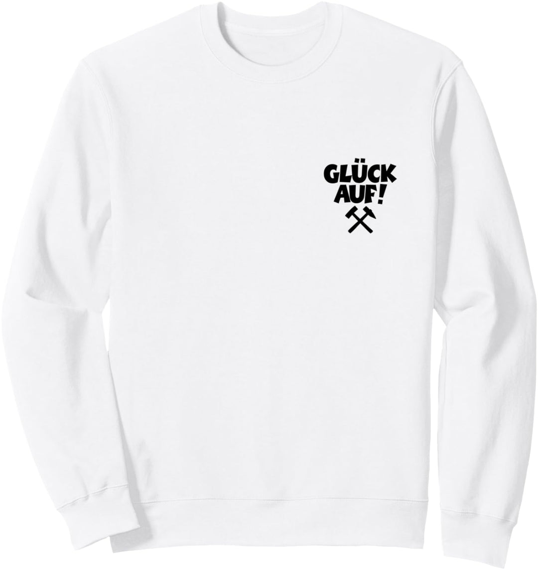 Glück Auf (Schwarz Links) Schlägel und Eisen Sweatshirt