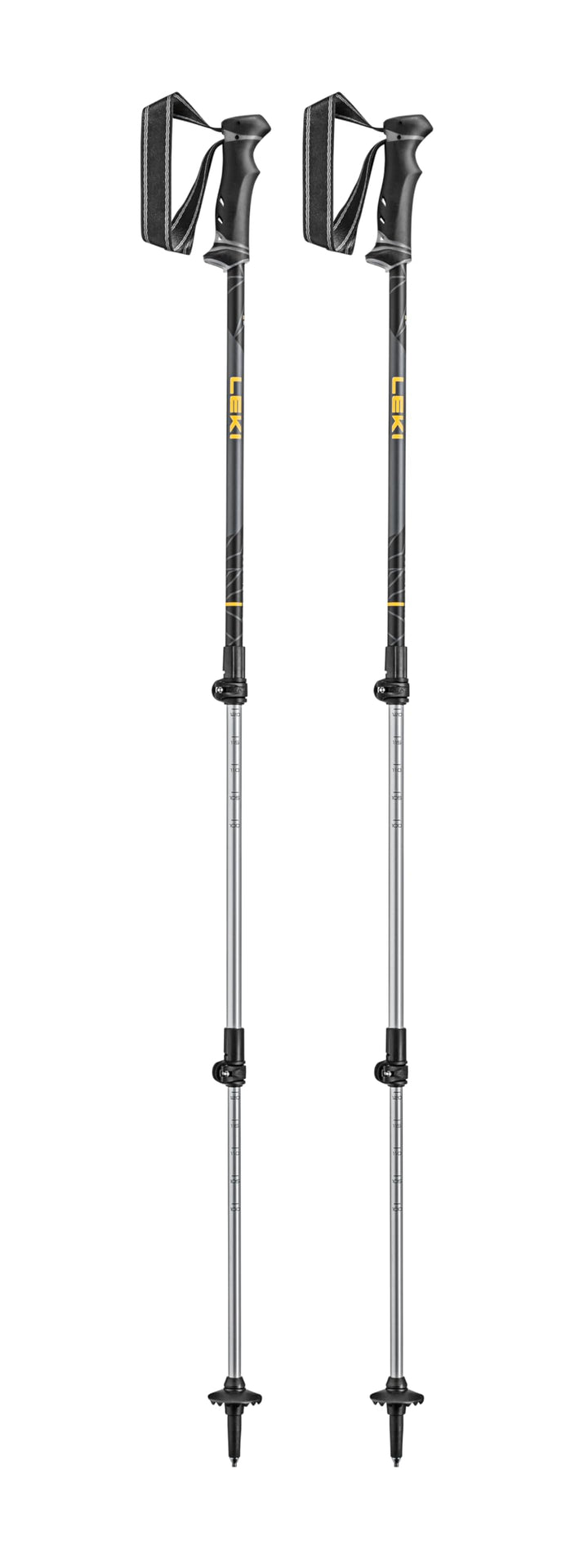 LEKI Journey Lite Aluminum Adjustable Lightweight Walking Poles for Trekking & Hiking LIGHT ANTHRACI
