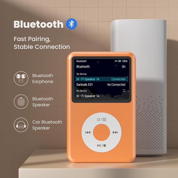 Innioasis Y1 Kinder MP3 Player - Zeitlose Klasse: 128 GB, Bluetooth, Video-Player, Hörbücher, FM-Rad