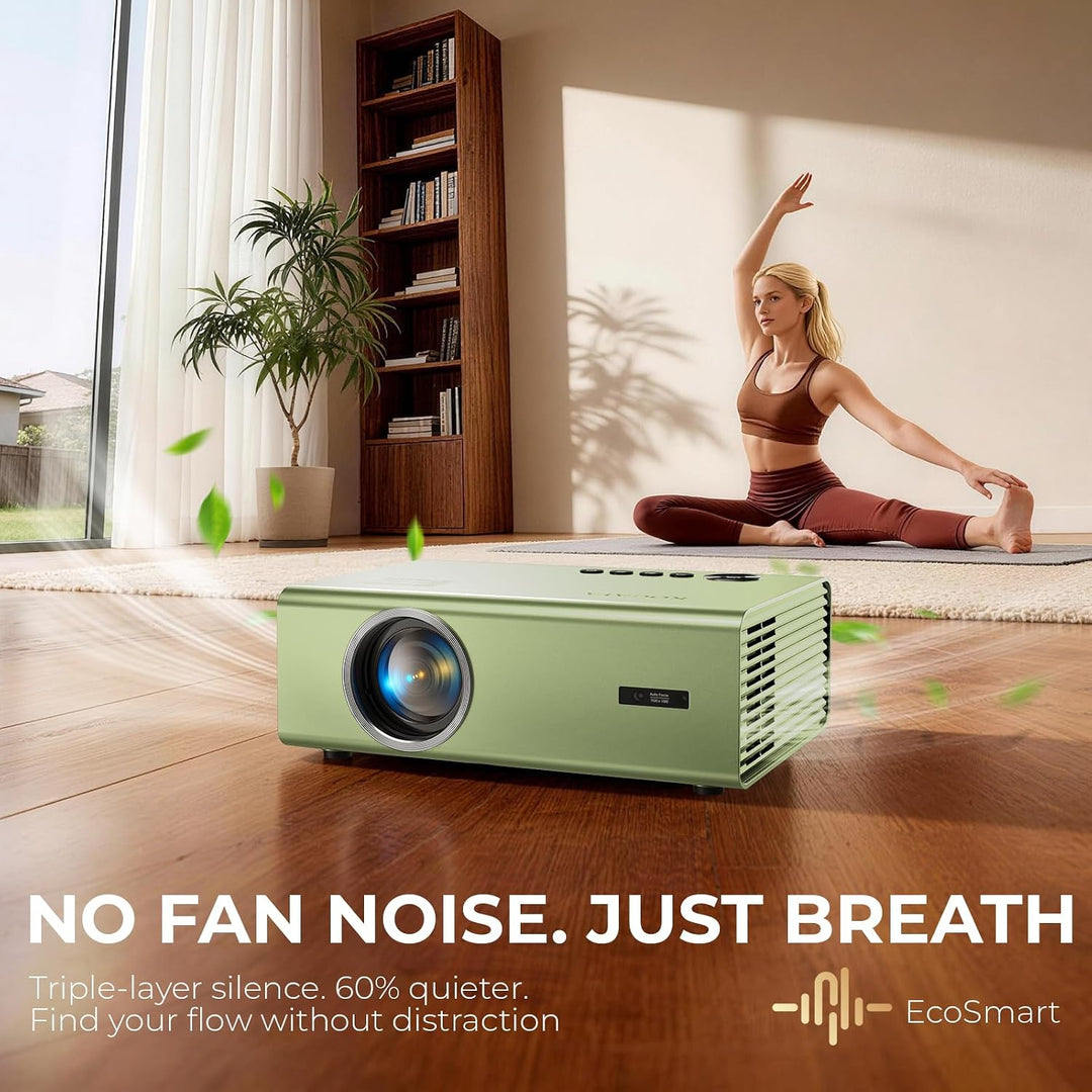 Mini Beamer Klein WiFi 6 &amp; Bluetooth Heimkino Beamer Heimkino Projektor für Garten