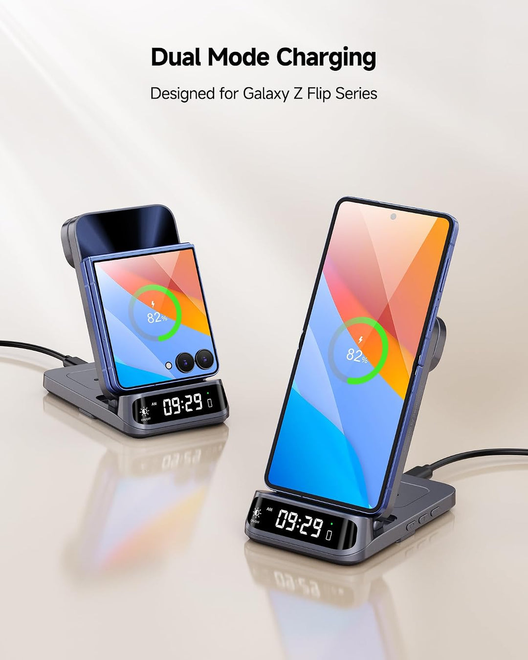 SwanScout Induktive Ladestation für Samsung Z Flip 7 FE/7/6/5/4/3, SwanScout 708F, 3-in-1 Kabelloses