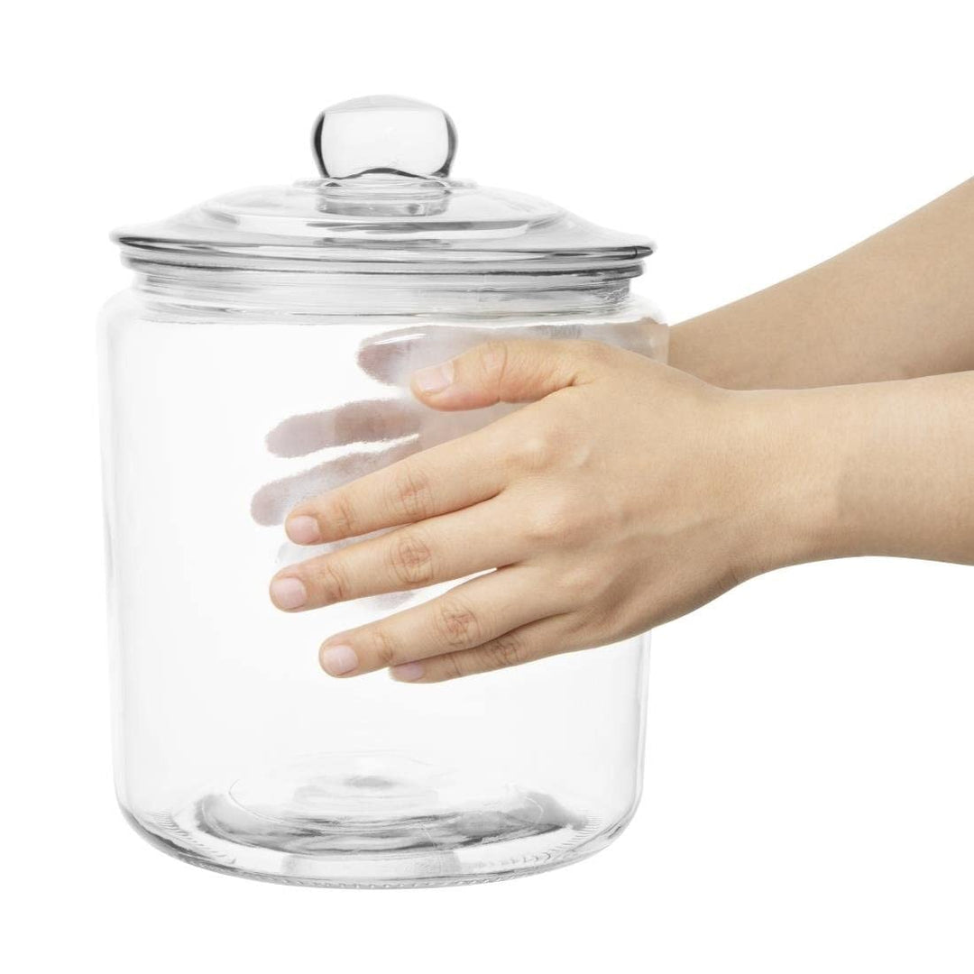 Olympia Biscotti Keksdose mit Deckel 3,8 Liter, Klarglas, Grösse: 252(H)x 200(Dia)mm - Süssigkeiten,