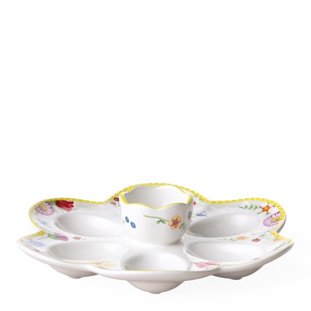 Villeroy und Boch Spring Awakening Eierteller, Hartporzellan, mehrfarbig, medium, Eierteller