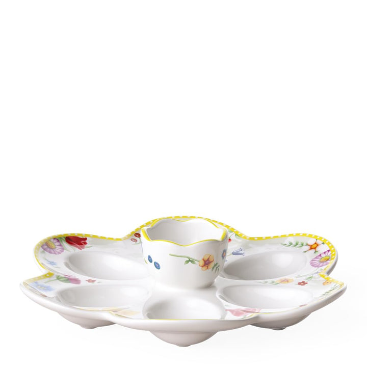 Villeroy und Boch Spring Awakening Eierteller, Hartporzellan, mehrfarbig, medium, Eierteller