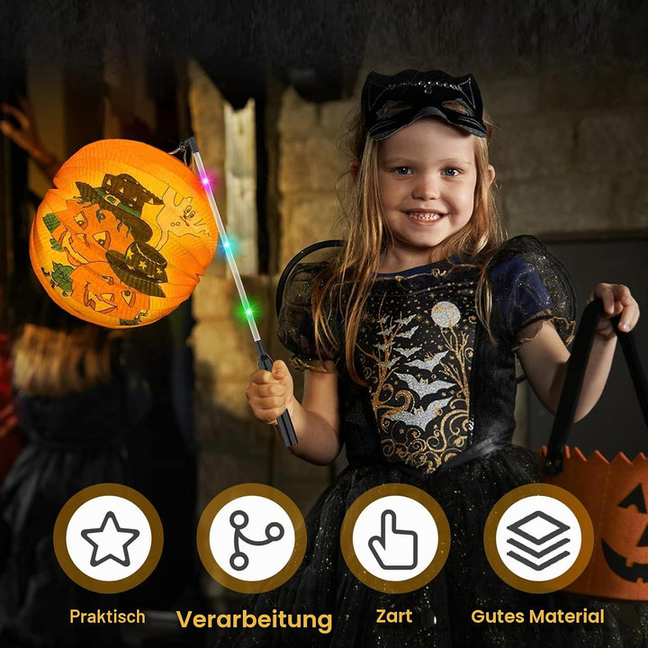 Laternenstäbe Kinder Led,4er Laternenstab für St Martin,Sankt Martin LED Laternenstäbe Elektrisch, H