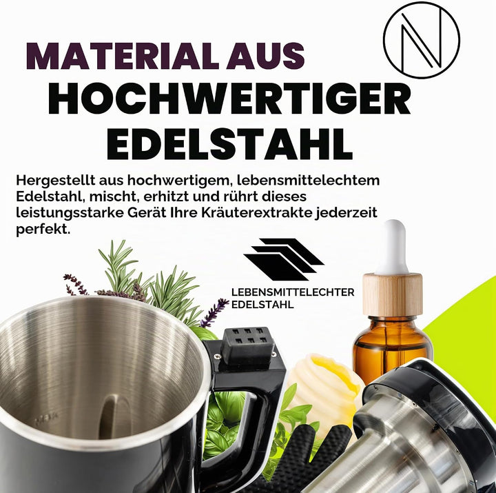 Nebula Infusion Chef | Elektrischer Kräuterbutter-, Öl- und Gummibärchenhersteller | Tinkturen, Öle