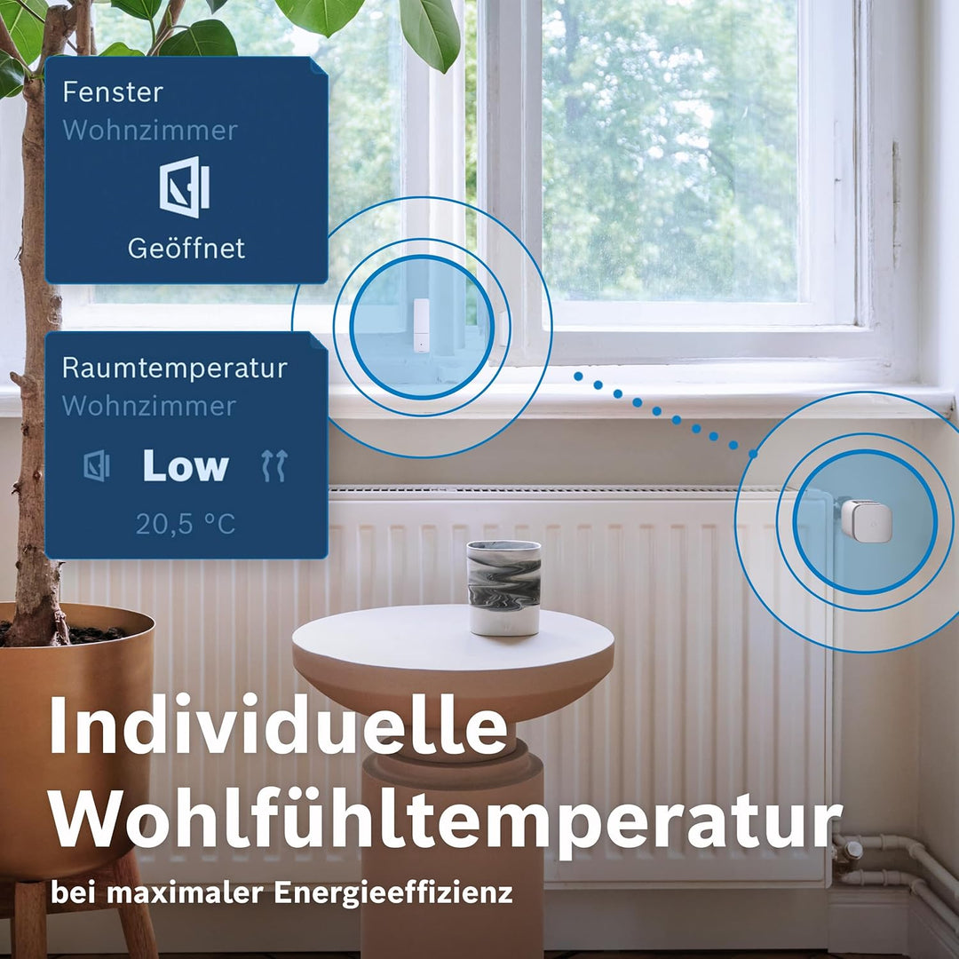 Bosch Smart Home Heizkörperthermostat II [+M], smartes Thermostat, Flexible Nutzung im Bosch Smart H