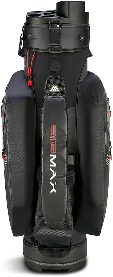 Big Max Aqua Silencio 4 Cartbag - Wasserabweisende Golftasche Schwarz, Schwarz
