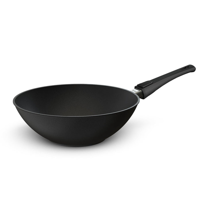 Hoffmann Wokpfanne by Bernd Zehner, Ø 30 cm, verzugsfreier Handguss, Keramikbeschichtung, Induktions