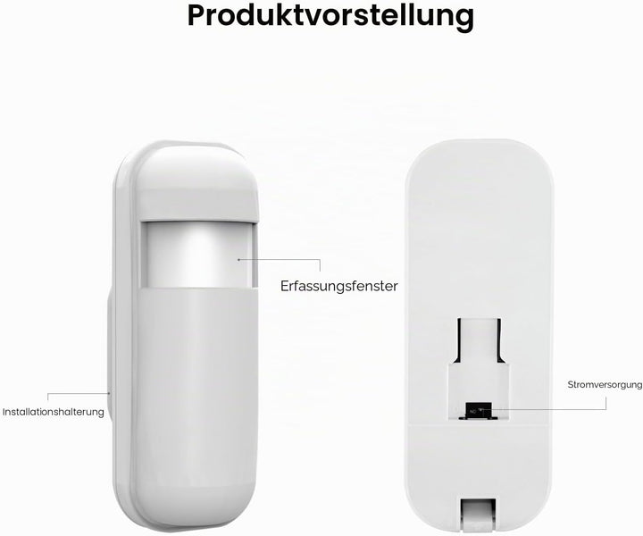 PGST 433MHz Drahtloser PIR-Melder Infrarot-Bewegungsmelder für Haus, Geschäft und Alarmanlage (PG107