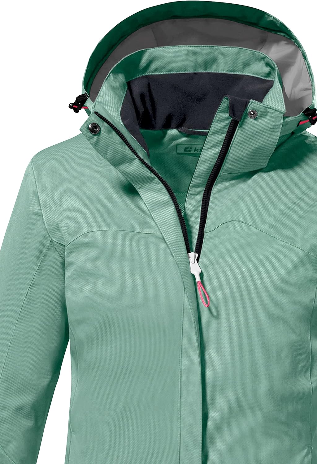 Killtec Damen Kos 133 Wmn Jckt Funktionsjacke/Outdoorjacke mit abzippbarer Kapuze 19 pistazie, 19 pi
