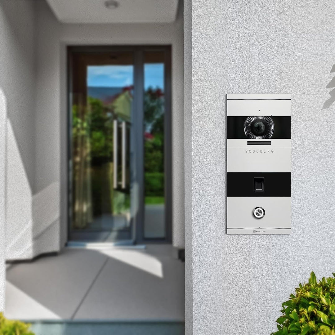 Metzler VDM10 2.0 Video Sprechanlage mit türöffner und Fingerprint, Anschluss 2-Draht IP, Türsprecha