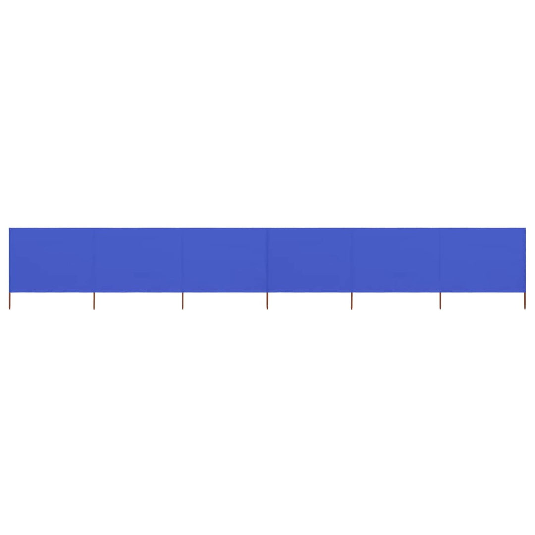 Homgoday 6 Paneele Windschutz Stoff 800x80cm Azurblau Camping Windschutz Blocker Windblocker Garten