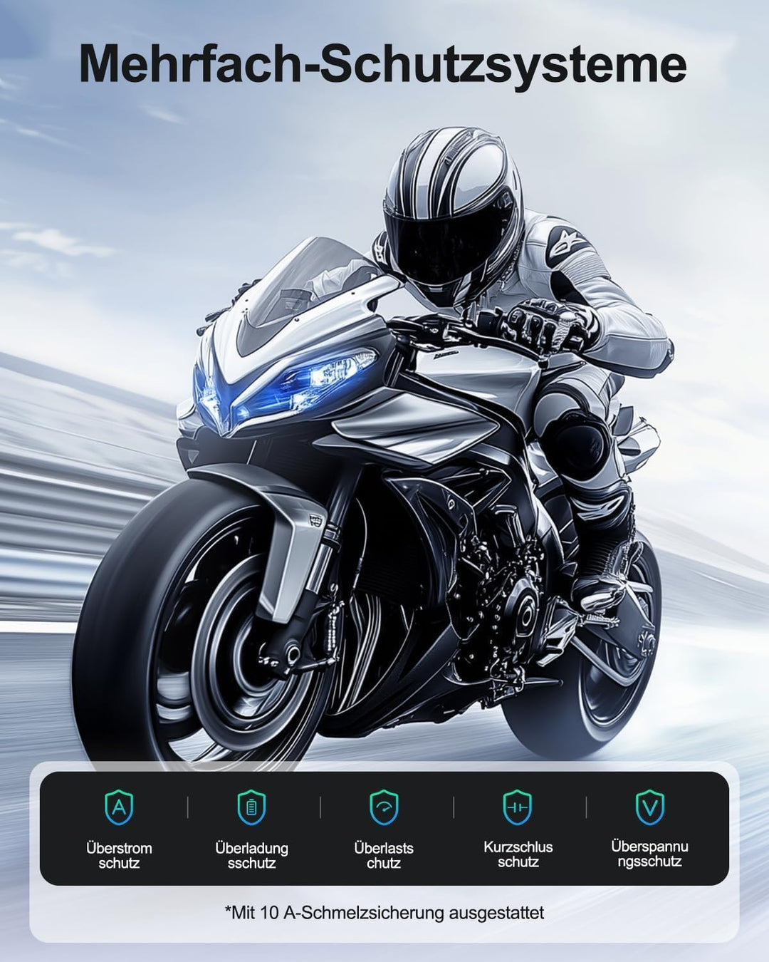 ZEXMTE Motorrad-USB-Ladegerät, USB Typ C PD & Quick Charge 3.0 Motorrad-Telefon-Ladegerät mit Voltme