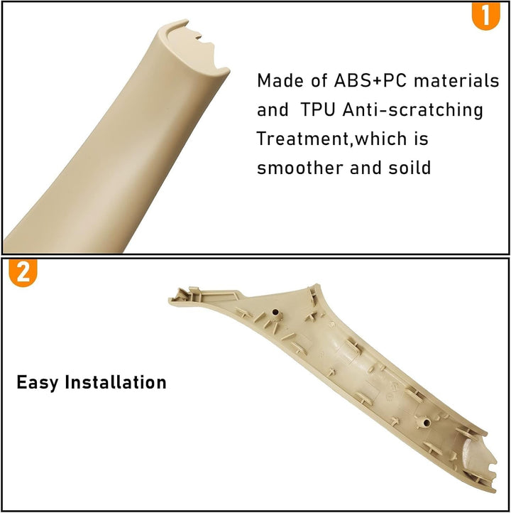 TTCR-II Kompatibel mit Türgriff BMW 5er F10/F11 Türgriff Innen Rechts，Innentürgriff,Türgriffblende,T