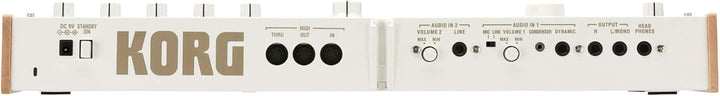 Korg - MICROKorgS - 37 Key Analogue Modelling Synthesizer with Vocoder - White 37 Key MicroKORG S Wh