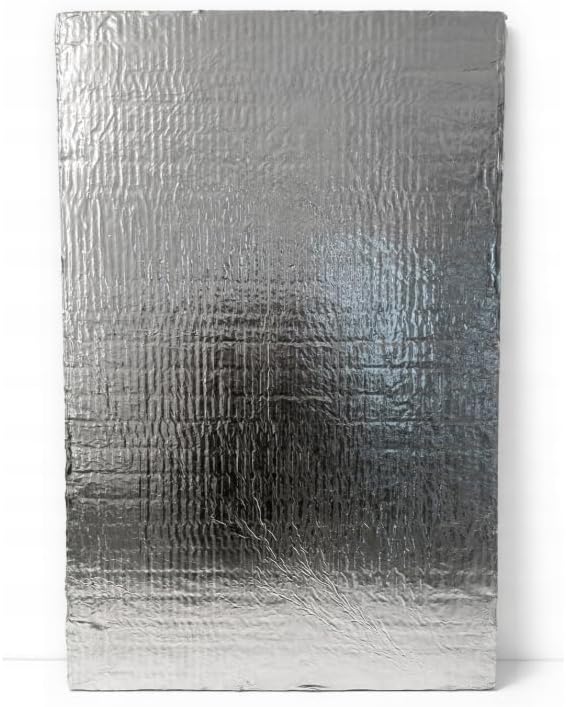 Kamin-Dämmplatten, Steinwolle mit Alufolie, 30 mm, 10 Stück, Rockwool-Wolle