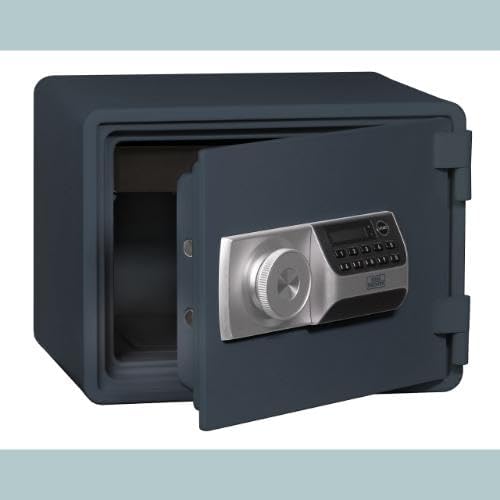 Burg Wächter Feuerschutztresor mit elektronischem Zahlenschloss, feuerfester Dokumentensafe, FP 44 E