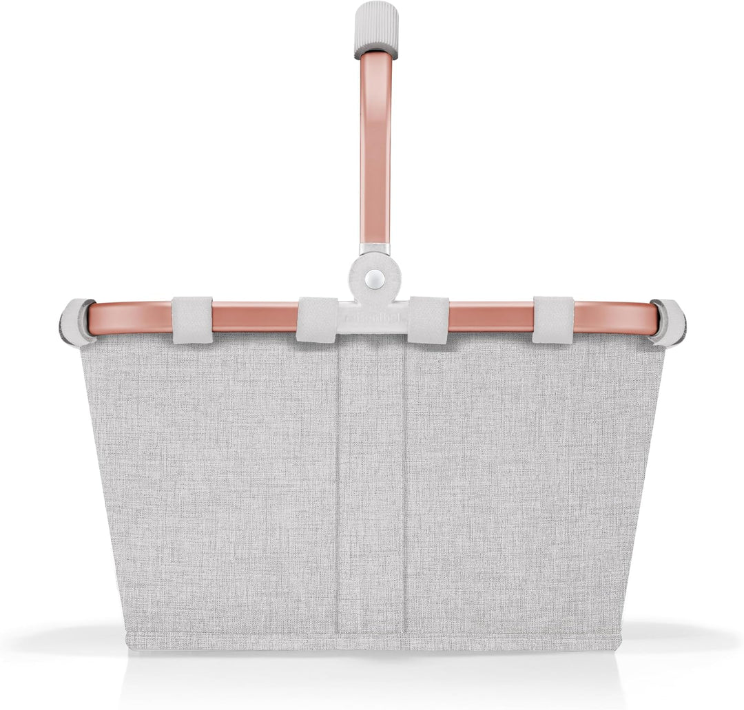 reisenthel carrybag XS twist sky rose – Stabiler Einkaufskorb mit praktischer Innentasche – Elegante