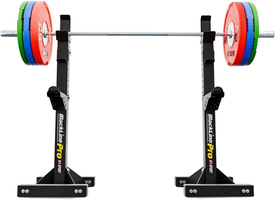 K-Sport: Massiver Squat Rack I verstärkte Langhantelablage bis 350 kg belastbar I Profi Hantelablage