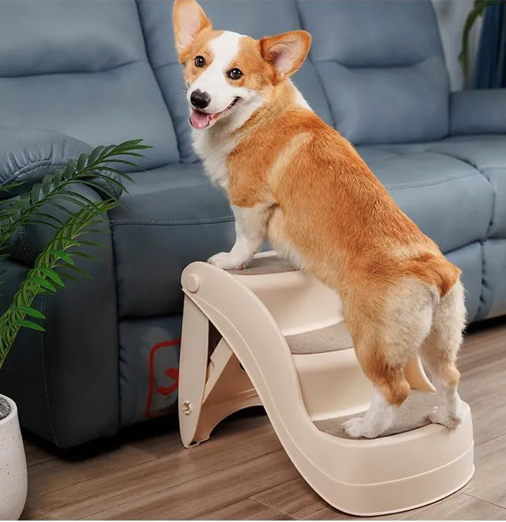 Lanco – Haustiertreppe. 3 Schritte. Katzen und Hunde. Widerstandsfähiges und rutschfestes Material.