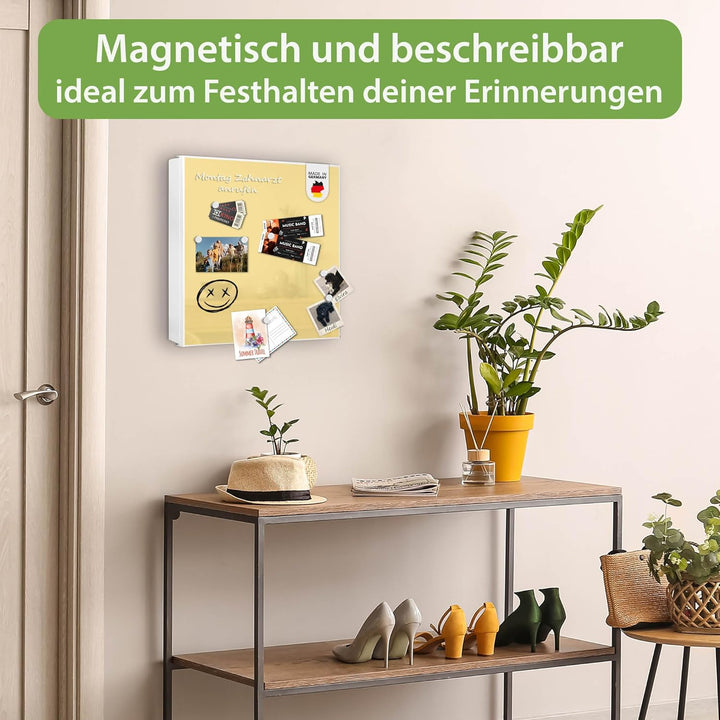 banjado Grosser Schlüsselkasten Metall - Schlüsselbox 30x30cm mit 32 Haken - Schlüsselkasten modern