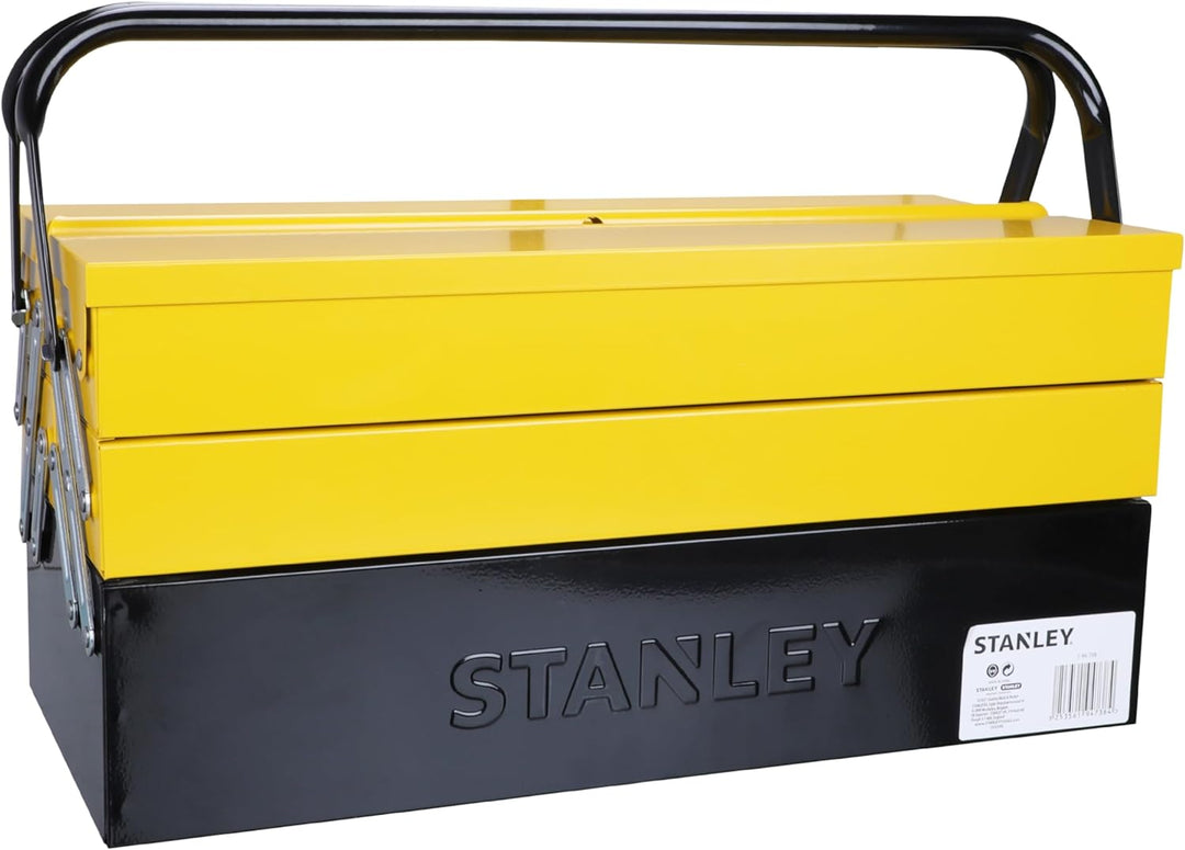 Stanley Werkzeugbox / Werkzeugkoffer CantiLever (47.70 x 25.70 x 22.10 cm), mit Klemmschutz für Werk