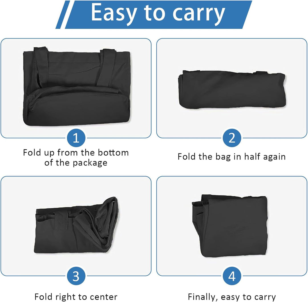 Yogatasche Damen mit Nassfach, Canvas Tasche mit Griffen, Abnehmbare Tasche für Yogamatte, Geeignet