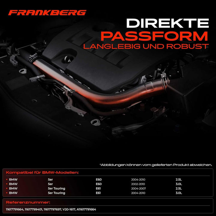 2x Ladeluftschlauch Turboschlauch für 5er E60 5er Touring E61 525 530 2.5L 3.0L Diesel 2002-2010 116