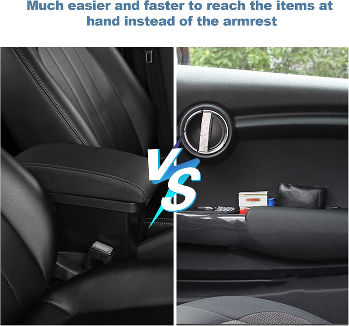 [2 Stück] CDEFG Kompatibel mit Mini Cooper F56 Auto Aufbewahrungsbox Autotür Innenrahmen Organizer A