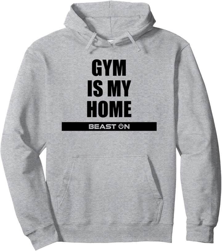 Gym is my Home Fitness Bodybuilding Gym Motivation Sprüche Pullover Hoodie