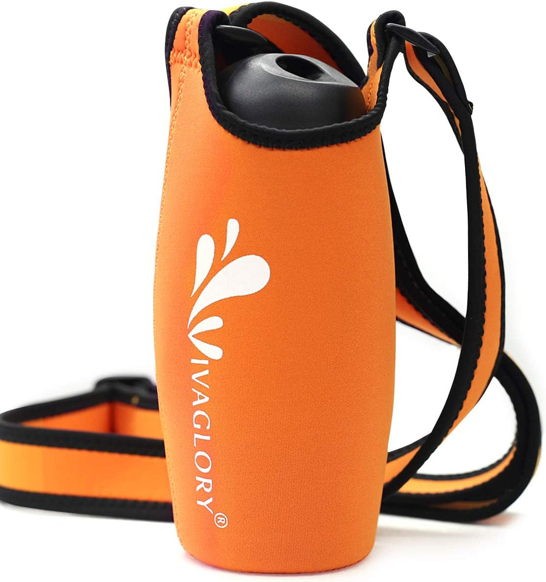 VIVAGLORY hundetrinkflasche & wasserflaschenhalter mit Schultergurt-Kombi, Hunde Trinkflasche & Wass