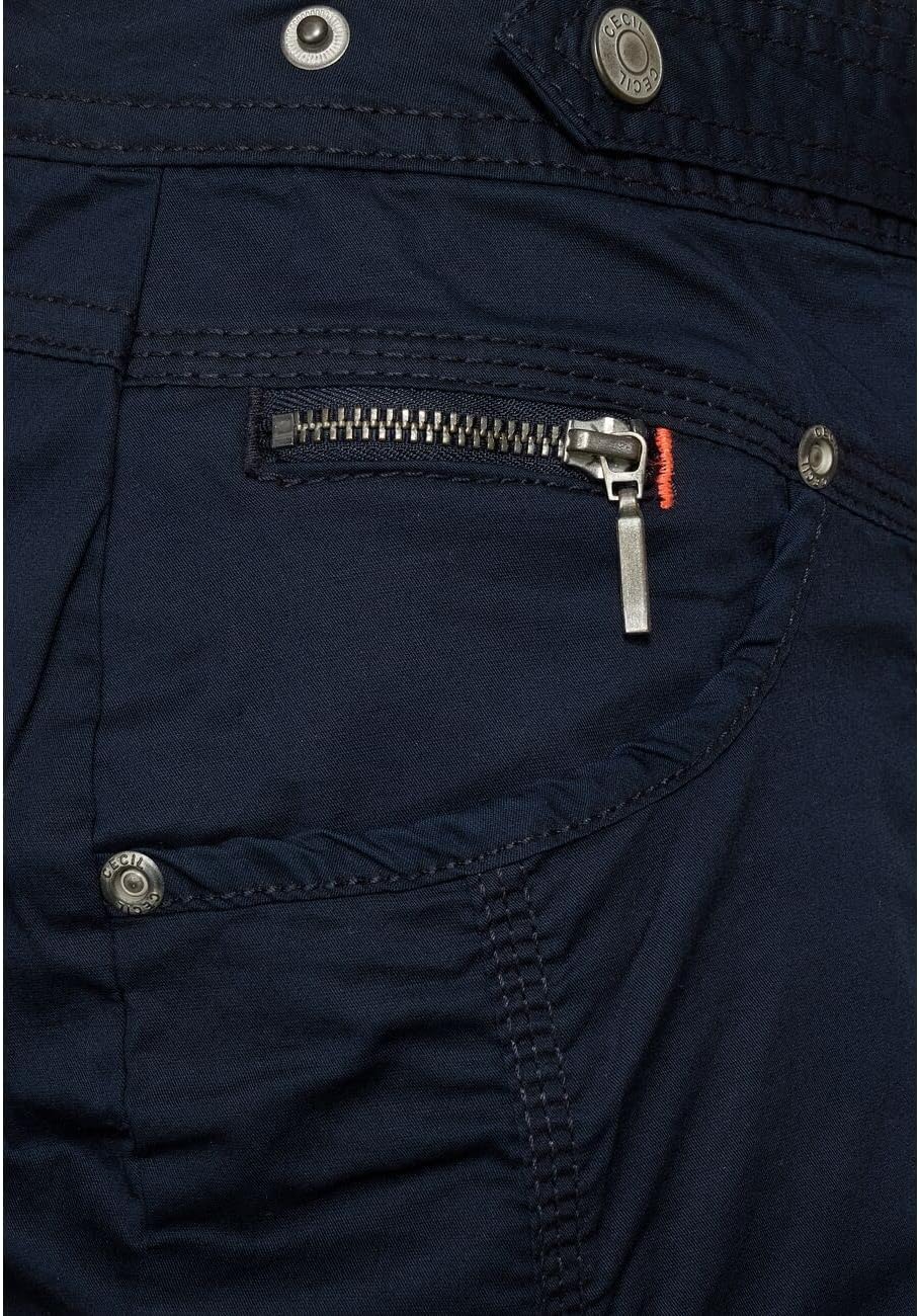 Cecil Damen 3/4 Sommerhose Casual 28W / 22L Deep Blue (Blau), 28W / 22L Deep Blue (Blau)