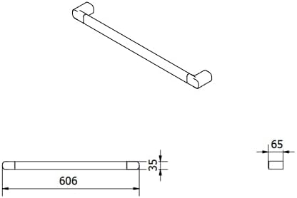 VIGOUR DESBH60 Badetuchhalter derby style 600 mm verchromt