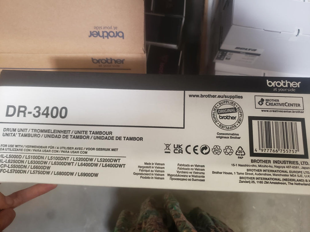 Brother DR3400 Original Toner Pack of 1 Single, Single