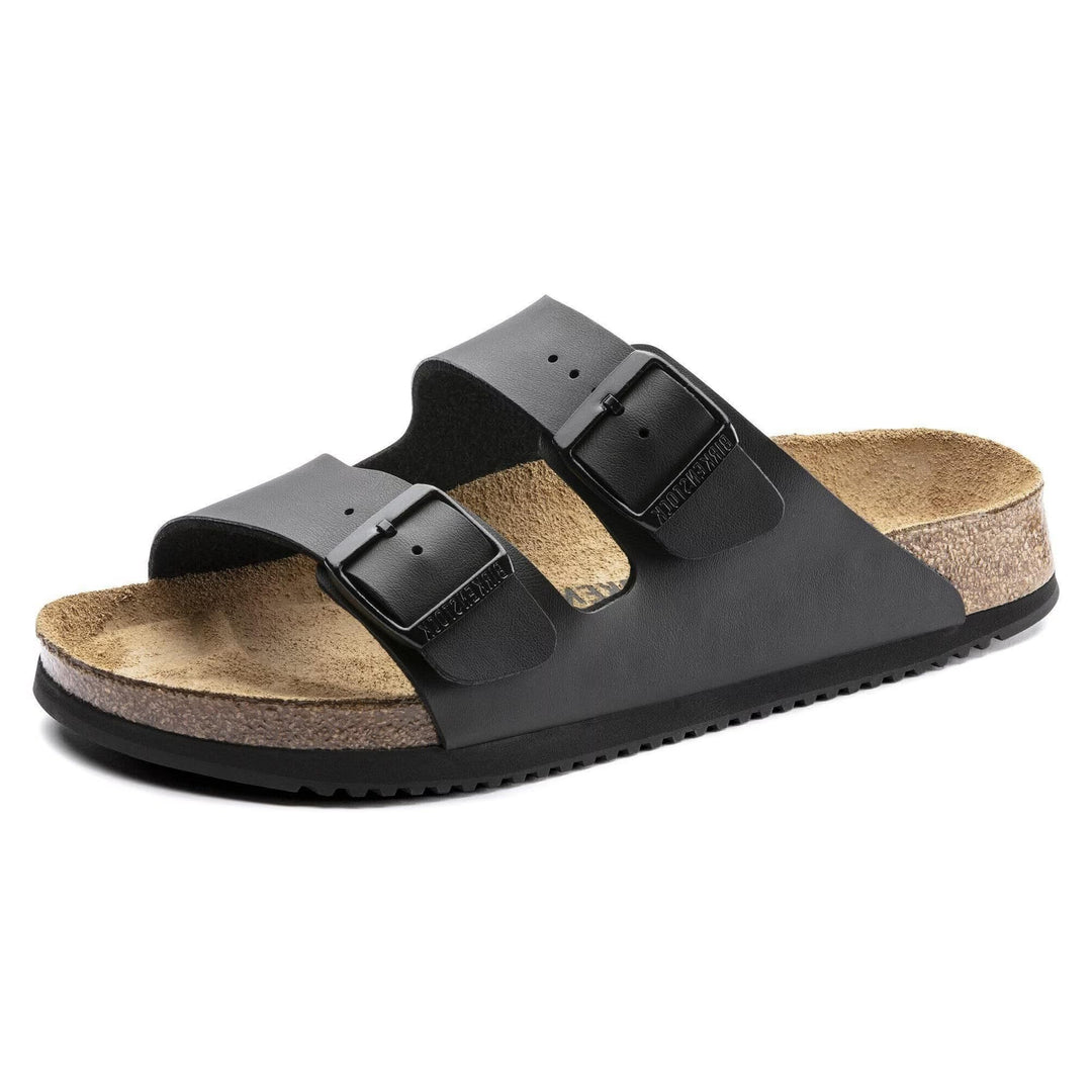BIRKENSTOCK Arizona Herren Pantolette 39 EU Schmal Schwarz, 39 EU Schmal Schwarz