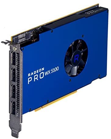 AMD Radeon Pro WX 5100 8GB GDDR5 Grafikkarte - 1792 Cores, 256-bit, 160 GB/s, PCIe® 3.0 x16, Low and