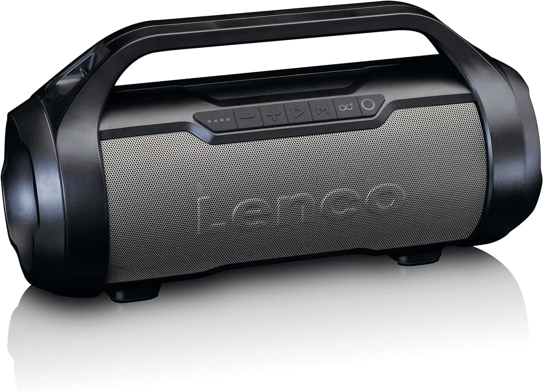 Lenco SPR-070 Boombox - IPX5 Wasserdichte Bluetooth Boombox - integrierter 3000mAh Akku - 2 x 12 Wat