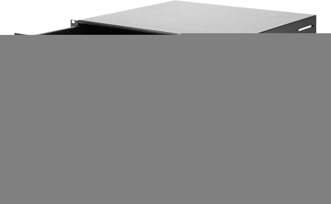 Adam Hall 87402CL 19 Zoll Rackschublade 2 HE Stahl, 2 HE