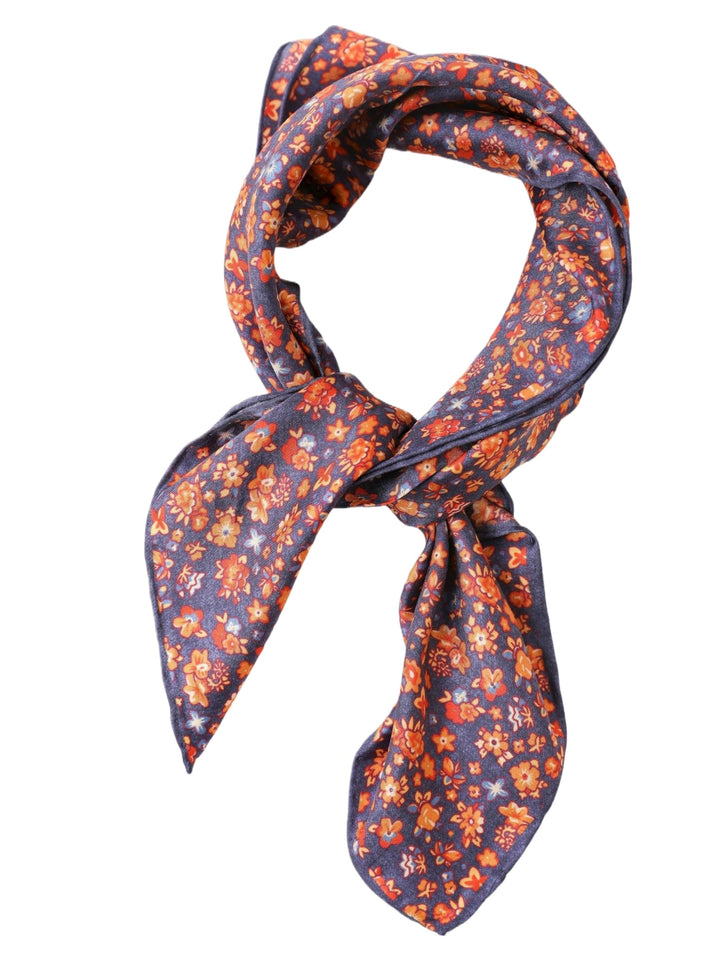 Herr Dame reine Seide Bandana handrolliertes SeidenHalstuch unisex Nickituch 53/53 cm, handgerollter