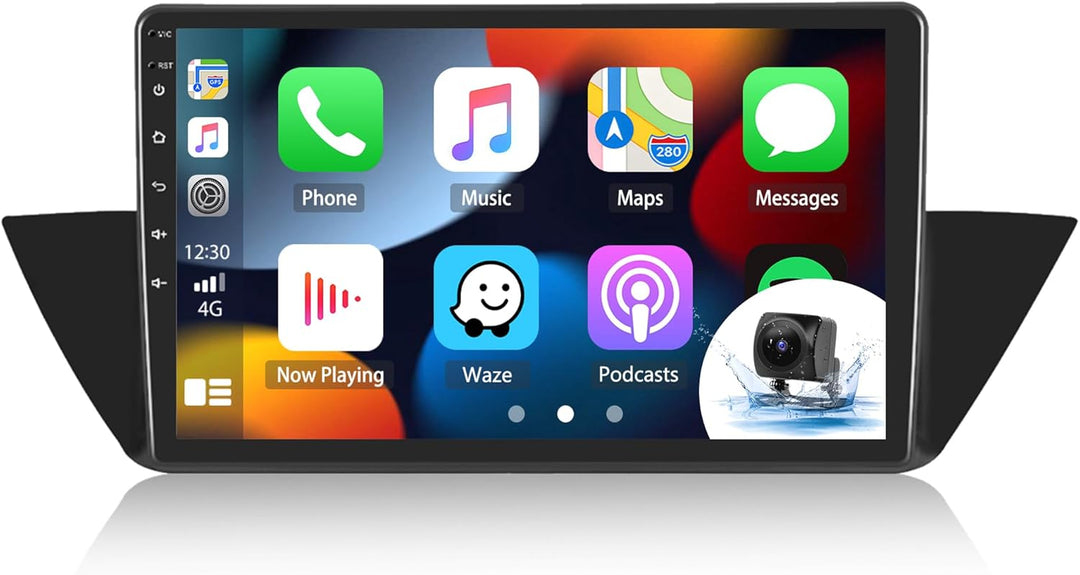 CAMECHO Android 13 Autoradio mit Navi für BMW X1 E84(2009-2016),10.1 Zoll Bildschirm Doppel Din Auto