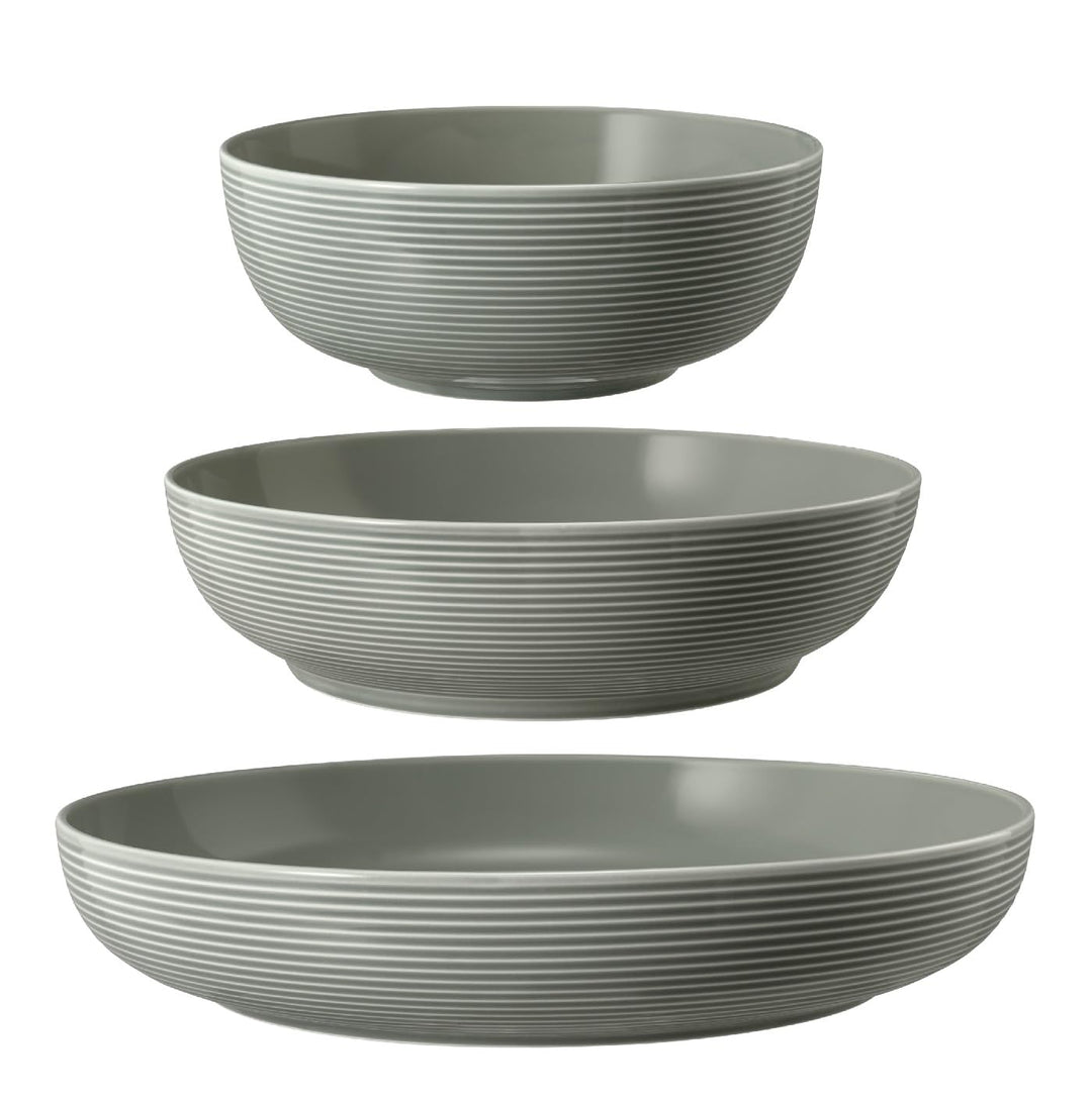 Seltmann Weiden Beat Perlgrau Foodbowl Set 3tlg. 20/25/28 cm