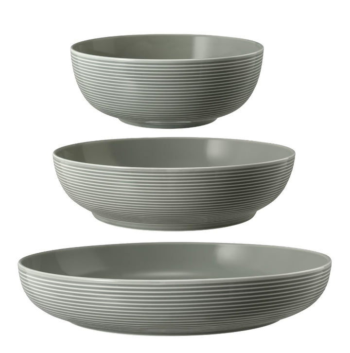 Seltmann Weiden Beat Perlgrau Foodbowl Set 3tlg. 20/25/28 cm