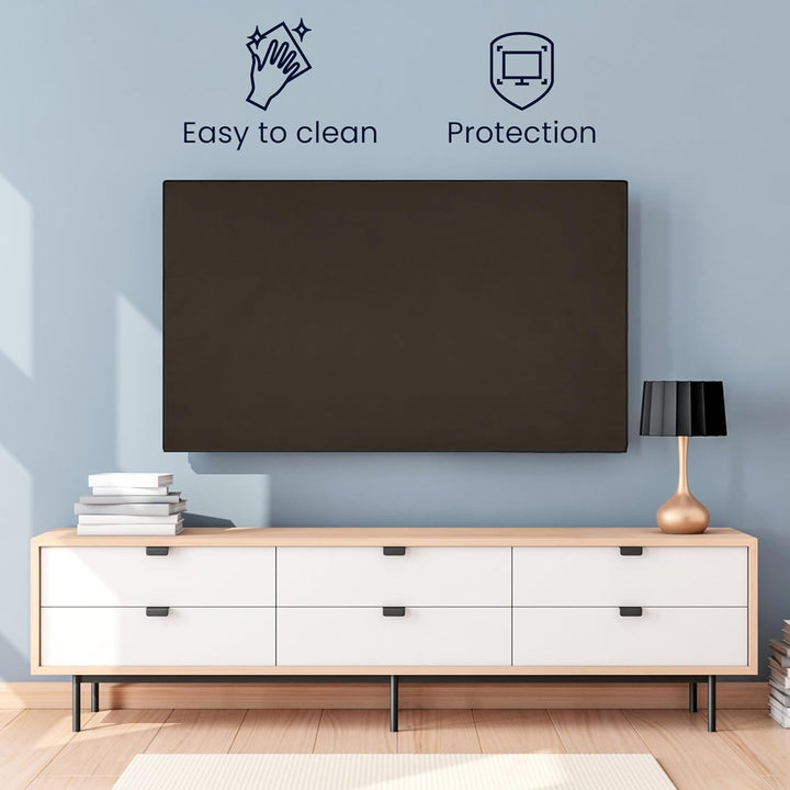 kwmobile 75" TV Abdeckung Indoor - Fernseher Hülle Bildschirmschutz Abdeckung - TV Bildschirm Staubs