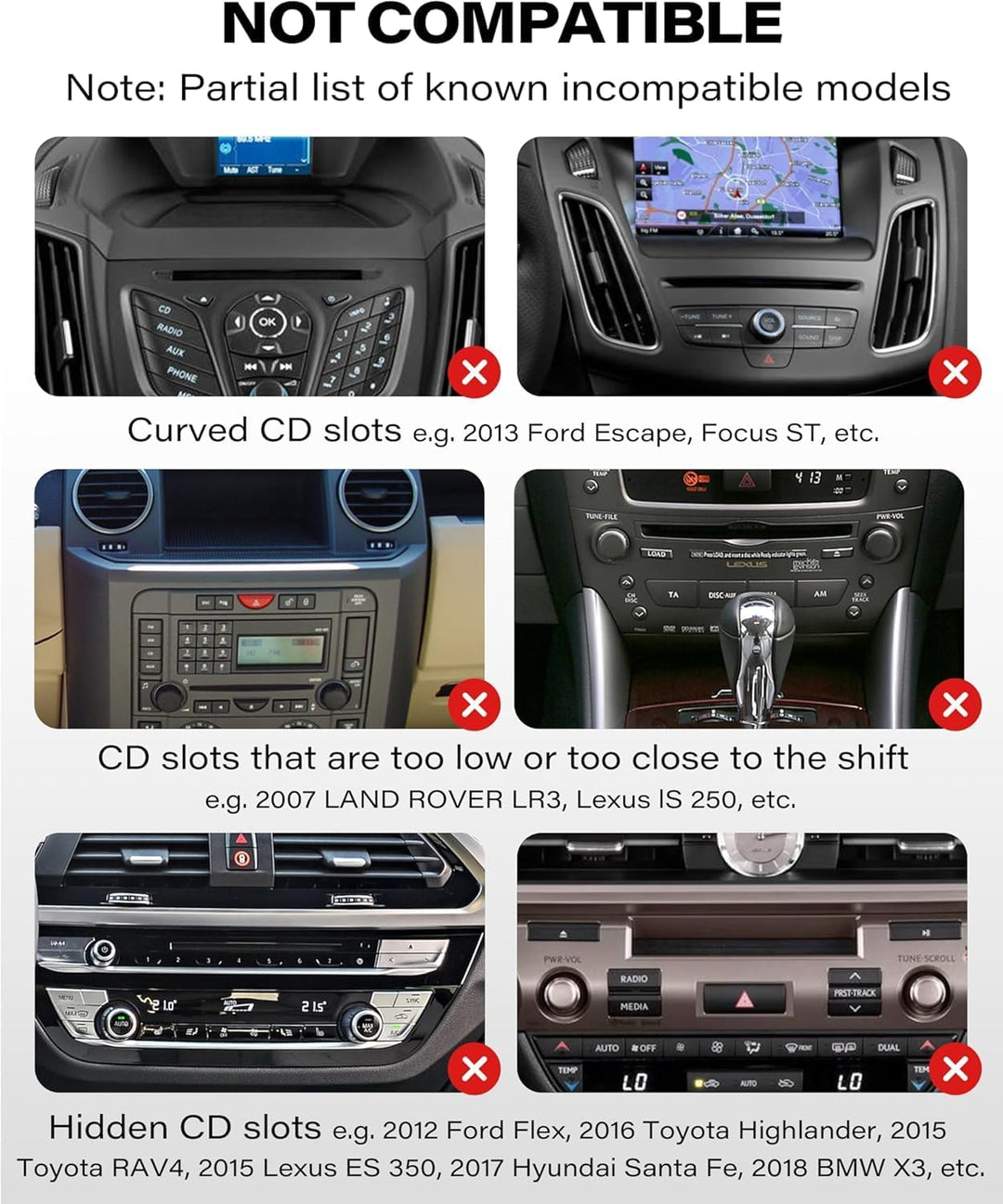 APPS2Car Magnetischer Universal-CD-Telefonhalter Auto, CD-Telefonhalter mit CD-Schlitz,Handyhalter C
